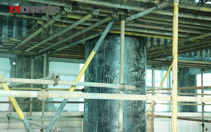 carbon fiber wrapped column for retrofitting carbon fiber wrapped column for retrofitting