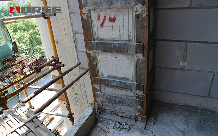 crack repair with steel plate crack repair with steel plate