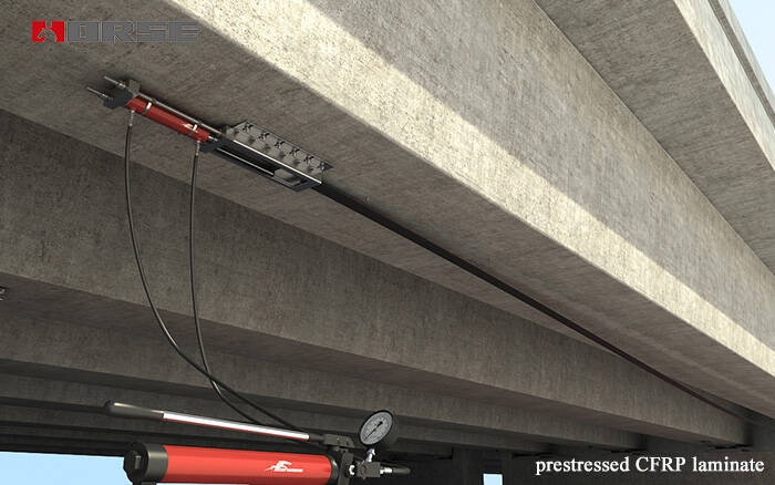 prestressed CFRP laminate prestressed CFRP laminate