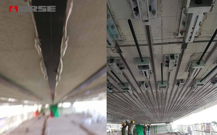 Pre-stressed CFRP strip Pre-stressed CFRP strip