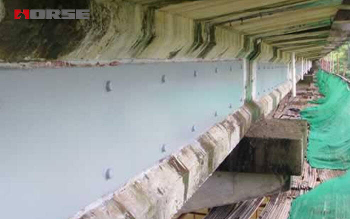 Reinforcement and repairing of bridge with steel plate Reinforcement and repairing of bridge with steel plate