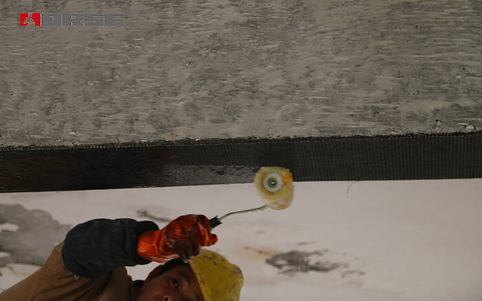 applying carbon fiber adhesive again applying carbon fiber adhesive again