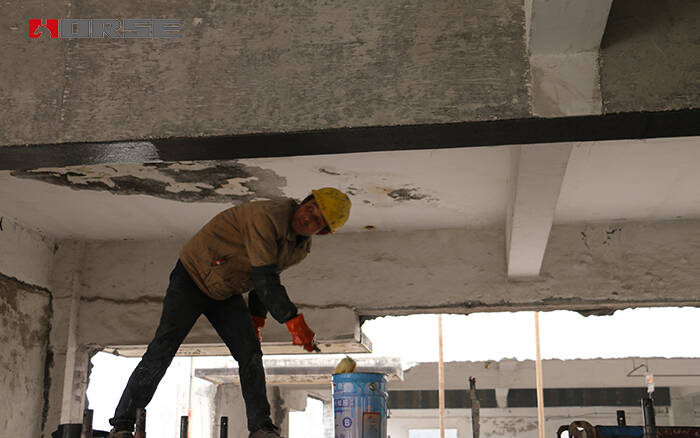 applying carbon fiber adhesive again applying carbon fiber adhesive again