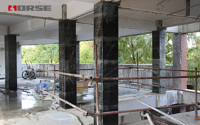 column strengthening with CFRP sheet column strengthening with CFRP sheet