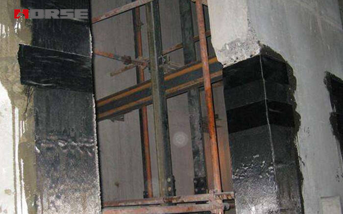 Opening retrofitting by 300g carbon fiber reinfroced polymer(CFRP) wrap Opening retrofitting by 300g carbon fiber reinfroced polymer(CFRP) wrap