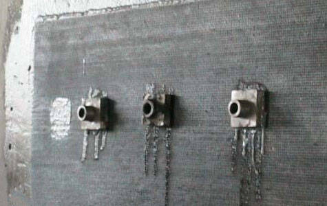 Carbon fiber fabric strengthening pull-out test Carbon fiber fabric strengthening pull-out test