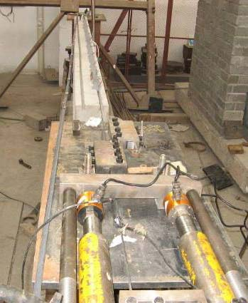 Strengthening the beam with prestressed NSM FRP strip Strengthening the beam with prestressed NSM FRP strip