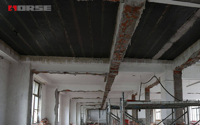 Carbon fiber wrap reinforced masonry structure Carbon fiber wrap reinforced masonry structure