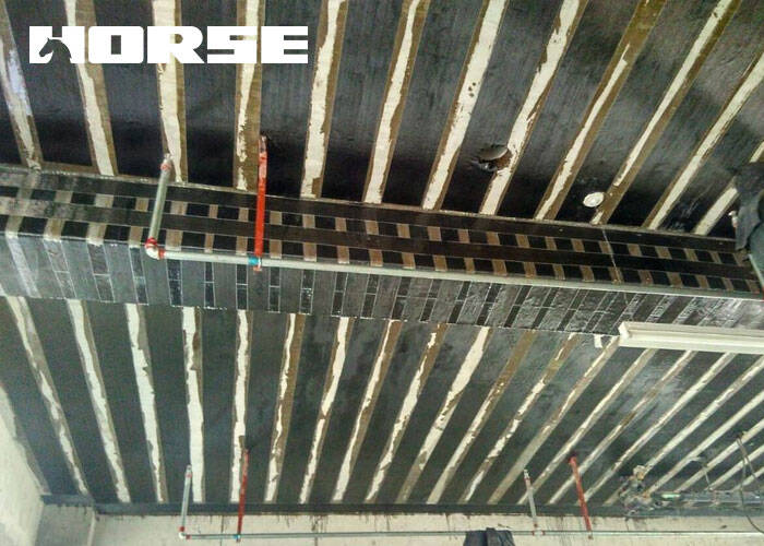 repairing structural concrete with carbon fiber sheets