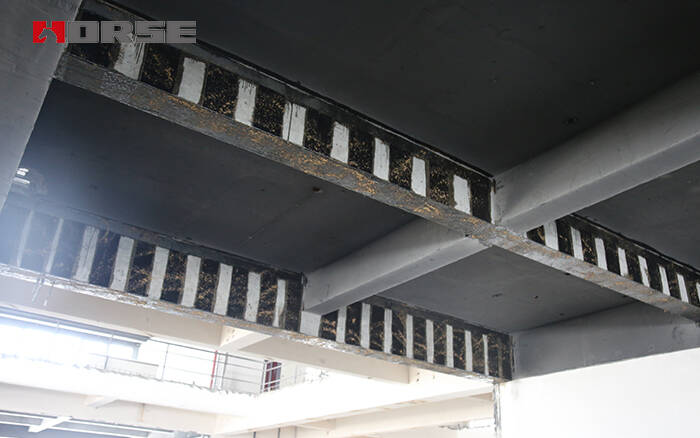 Externally bonding carbon fiber wrap in strengthening concrete Externally bonding carbon fiber wrap in strengthening concrete