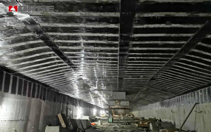 Strengthening Underground Tunnel With Carbon Fiber Strip Strengthening Underground Tunnel With Carbon Fiber Strip
