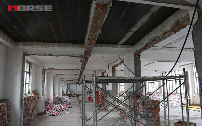 masonry structure with carbon fiber wrap masonry structure with carbon fiber wrap