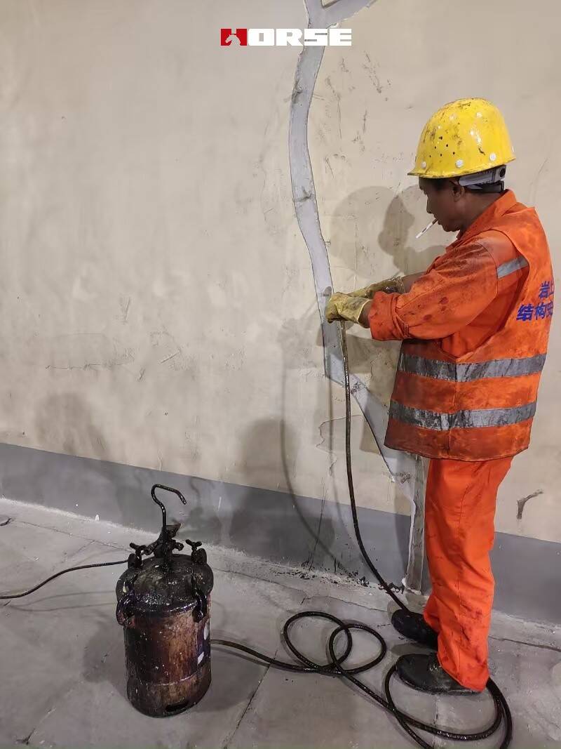 Repairing And Healing Tunnel Cracks With Injection Adhesvie Repairing And Healing Tunnel Cracks With Injection Adhesvie