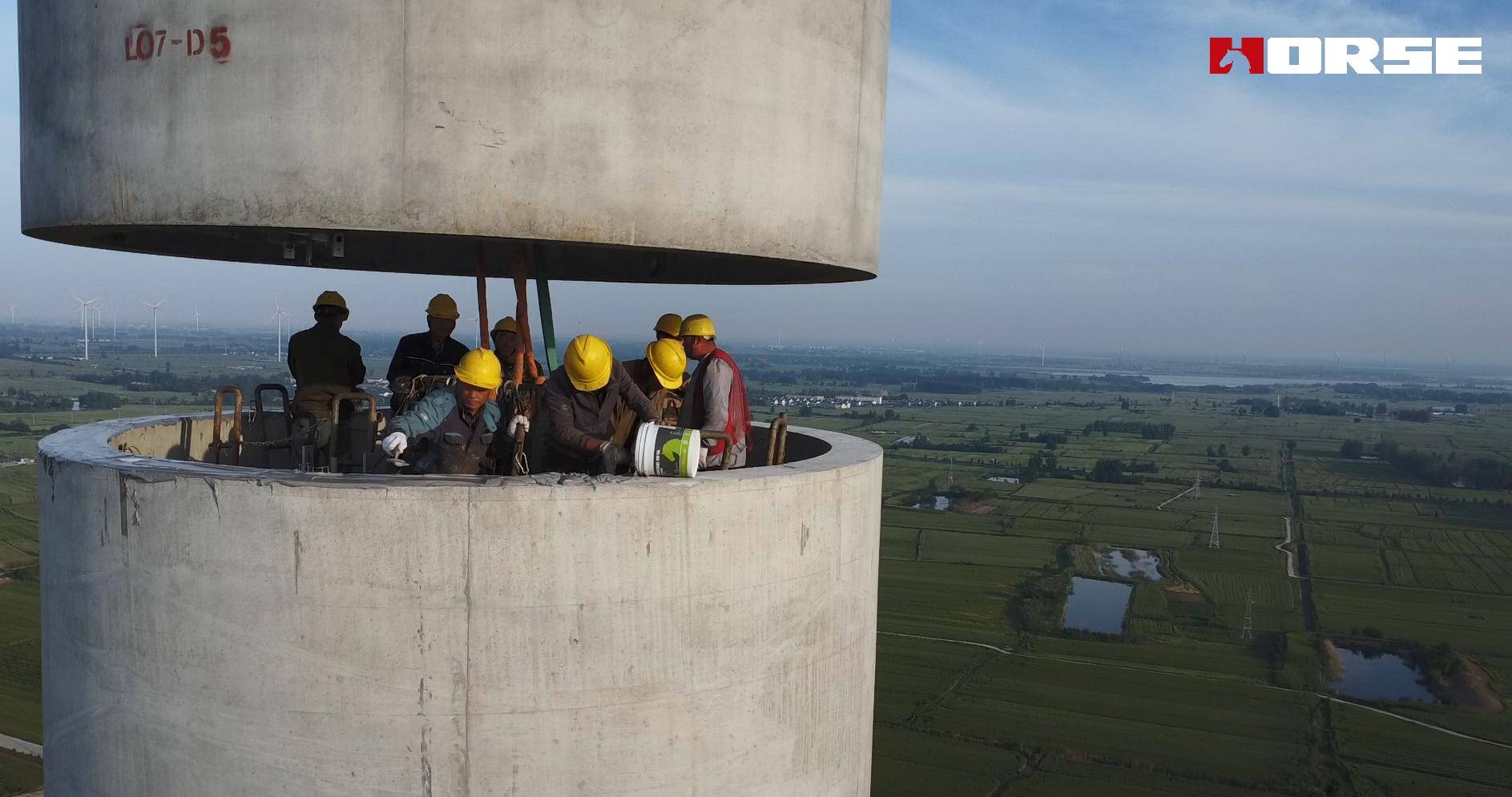 Segmental Adhesive Challenges High Temperature of 50 ℃ on Concrete Tower Assembly