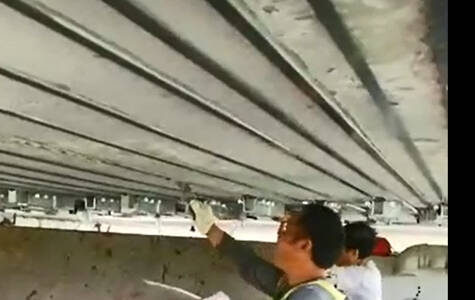 Carbon fiber laminate for bridge strengthening