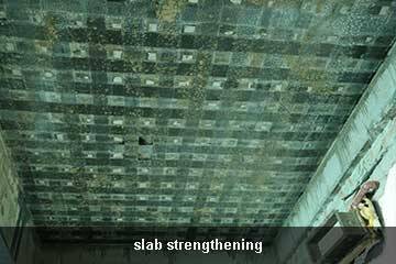 carbon fiber reinforced polymer wrap slab