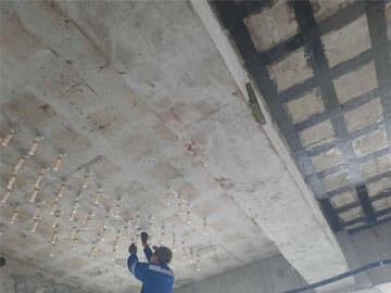 Carbon Fiber Concrete Crack Repair